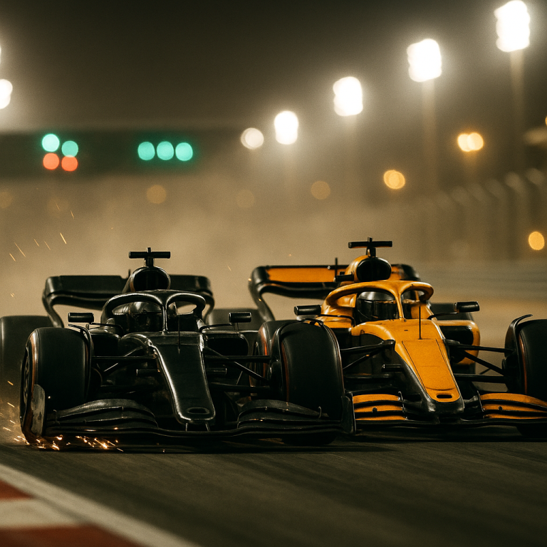 George Russell və Lando Norris Bəhreyndə podium uğrunda gecə döyüşür