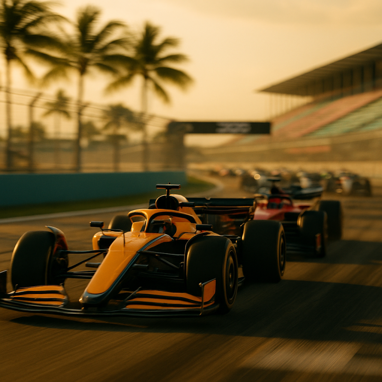 Miami Qran Prisi: McLaren podium alır, Ferrari cəza ilə geri düşür